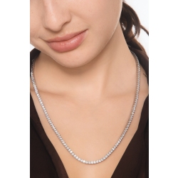 Collier tennis en or blanc 18 carats avec diamant brillant 2