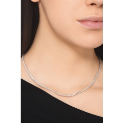 Collier tennis en or blanc 18 carats avec diamants 0.02 ct 2