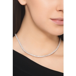 Collier tennis en diamants blancs or 750 2