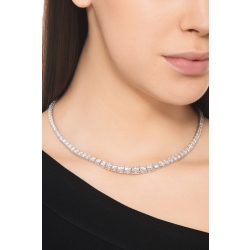 Collier diamant dégradé en or blanc 750 2