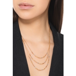 Collier design en trois ors 18k 2