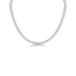 Collier tennis en diamants blancs or 750