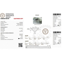 Diamant Certifié IGI 0.30 CT E VVS1 2