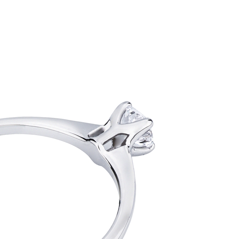 Solitaire Or 18K Diamant Brillant ct. 0,20