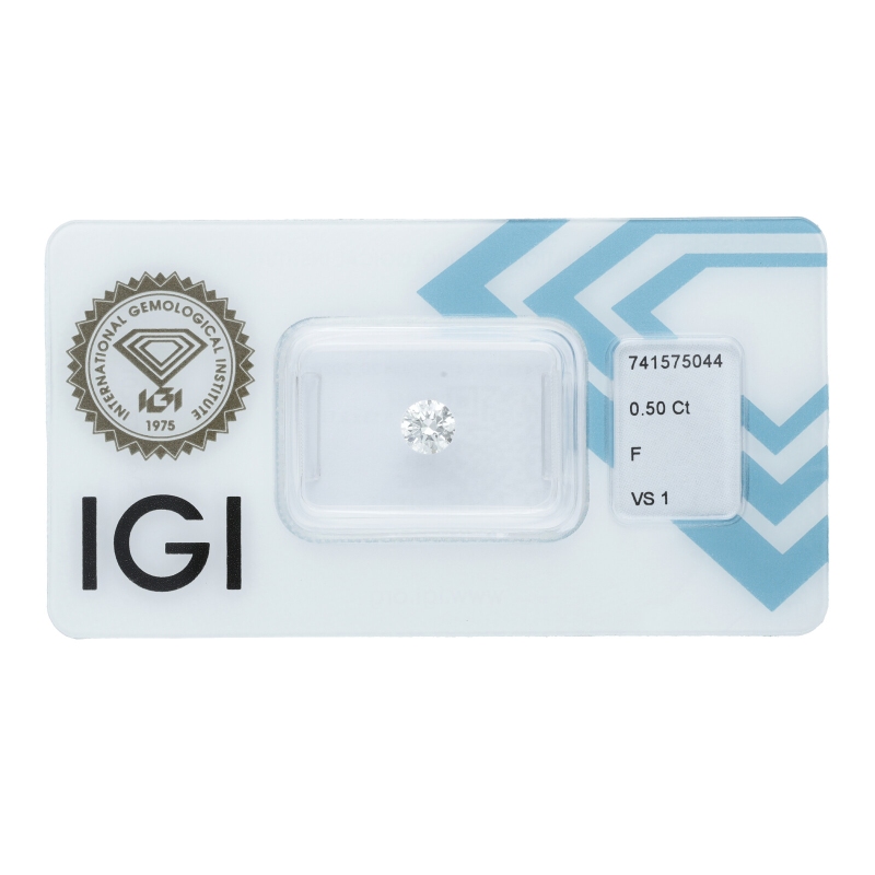 Diamant Certifié IGI 0.50 CT F VS1