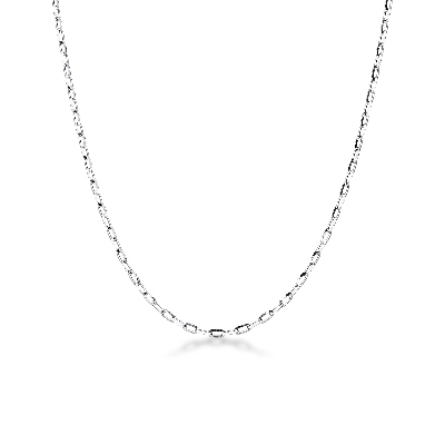 Chaîne roló en or blanc 18k, 50 cm