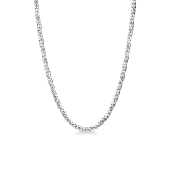 Collier en or blanc 18k cm 60