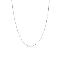 Chaîne vénitienne en or blanc 18k, 50 cm