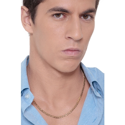 Chaîne en or jaune 18k gourmette