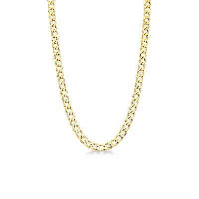 Chaîne en or jaune 18k gourmette