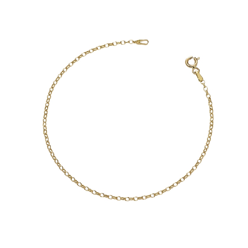 Bracelet en chaîne en or jaune 18k