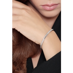 Bracelet rigide en or blanc avec diamants 2