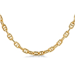 Collier maille traversino en Or Jaune 18k de 49 cm 2