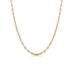 Collier maille traversino en Or Jaune 18k de 49 cm