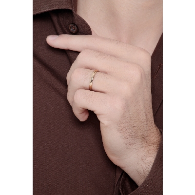 Alliance Unoaerre Modèle Confort en or jaune 18 carats, largeur 3 mm