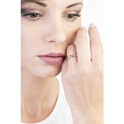 Alliance Modèle Confort en or rose 18 carats 3,50 mm