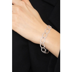 Bracelet femme en or blanc avec diamants 2