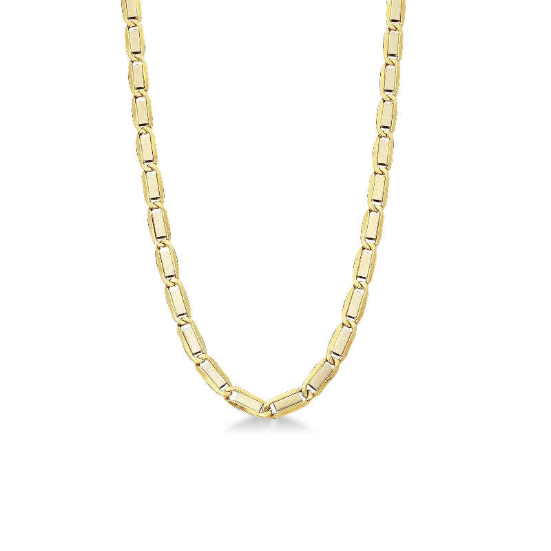 Chaîne homme en or blanc 750 à maillons gourmette