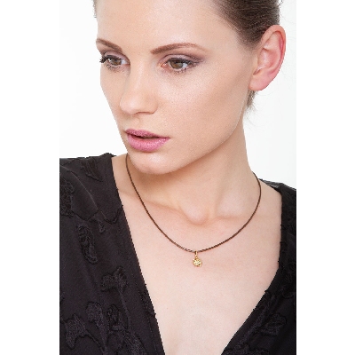 Pendentif coccinelle en or jaune 18k, 1 cm