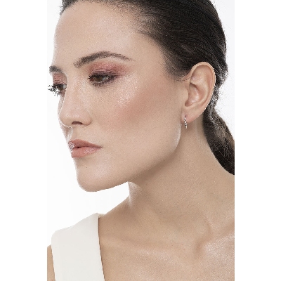 Créoles en or blanc 18 carats 